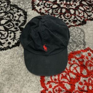 Black Ralph Lauren Polo Chino Baseball Hat